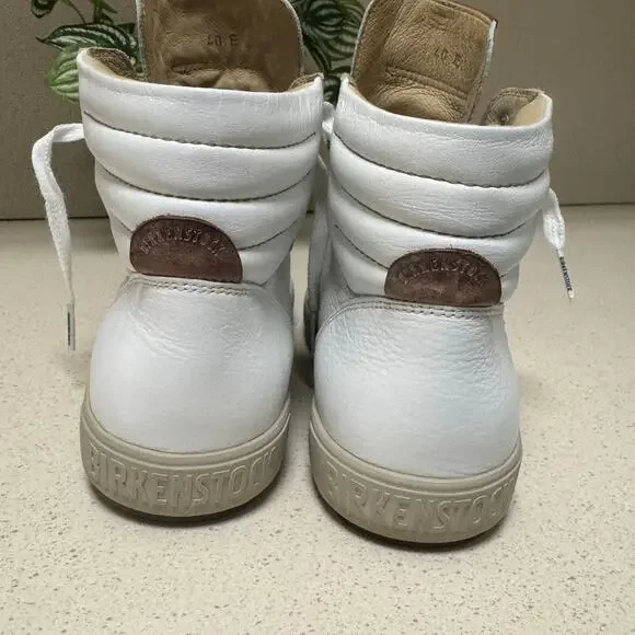 •VNDS• Birkenstock Women’s Bartlett Kids White Leather Shoes • EU40 - Picture 5 of 13
